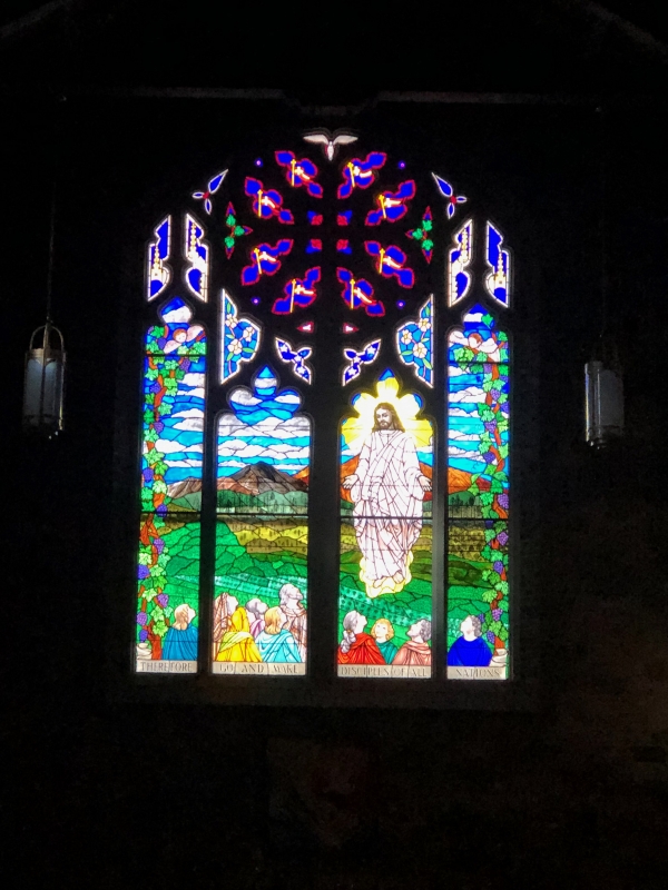 St. Mary’s Stained Glass Windows- The Ascension Window