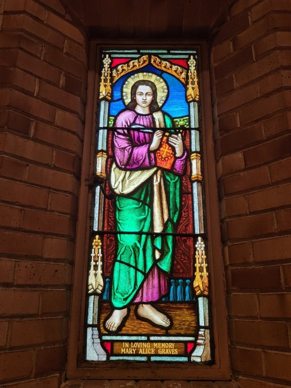 St. Mary’s Stained Glass Windows- Evangelist John